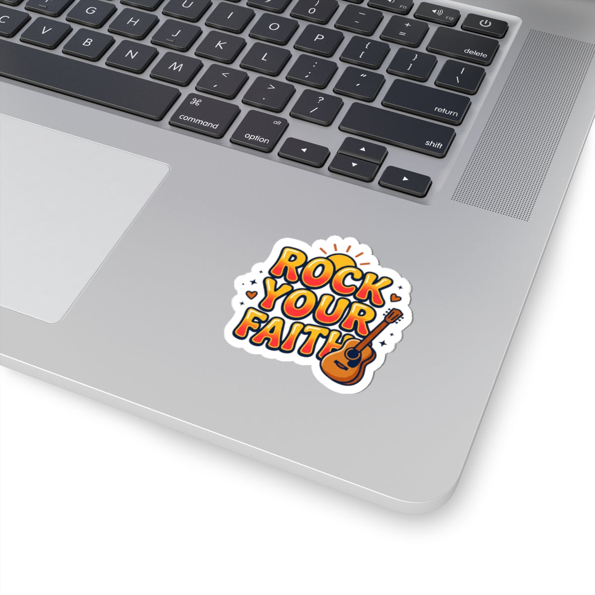 Rock Your Faith Sticker | Christian encouragement, retro groovy pastel