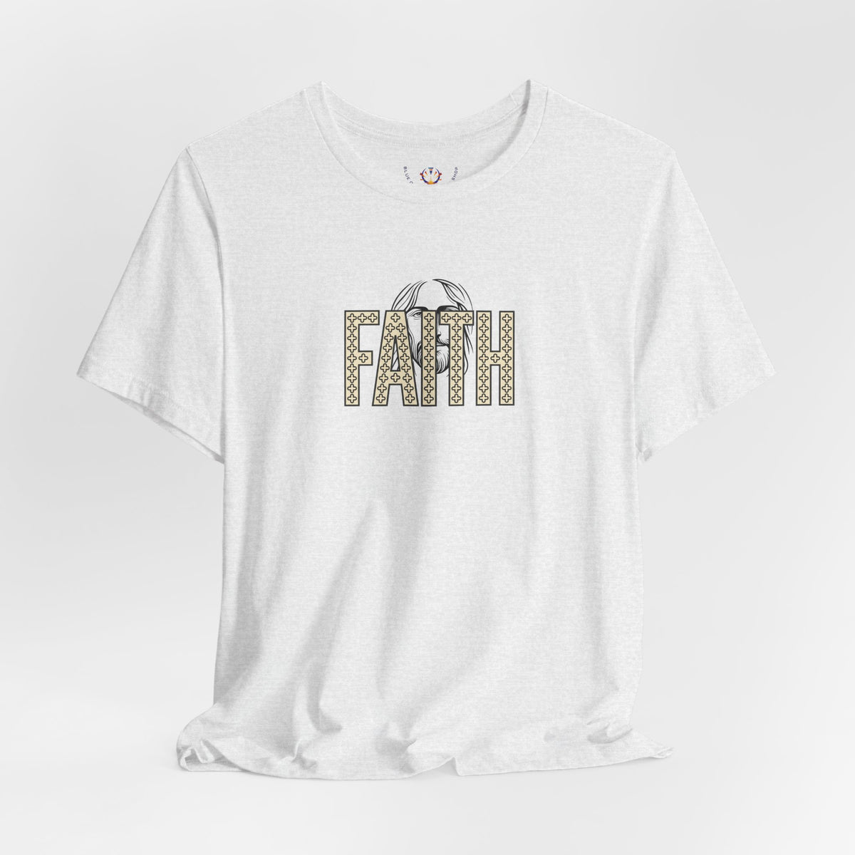 Faith Graphic Tee — Jesus Face Christian T-Shirt