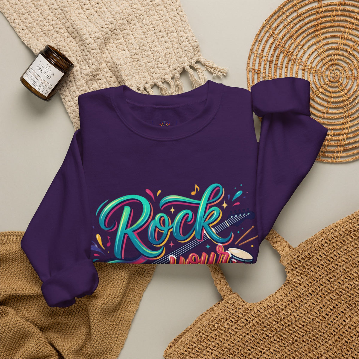 Rock Your Faith Sweatshirt — Christian Music Graphic Crewneck
