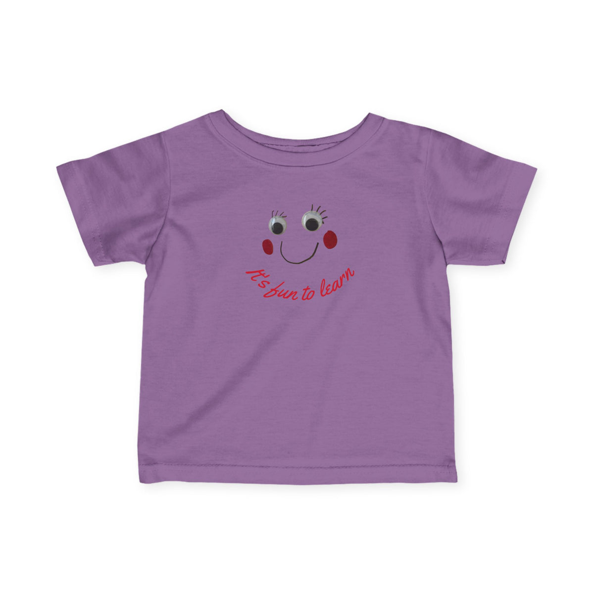 Infant Tee — Cute Smiley Face “It’s fun to learn” Baby Shirt