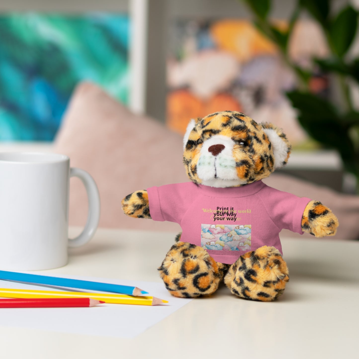 Welcome to the World Newborn Baby Teddy with 'Welcome to the world' Tee