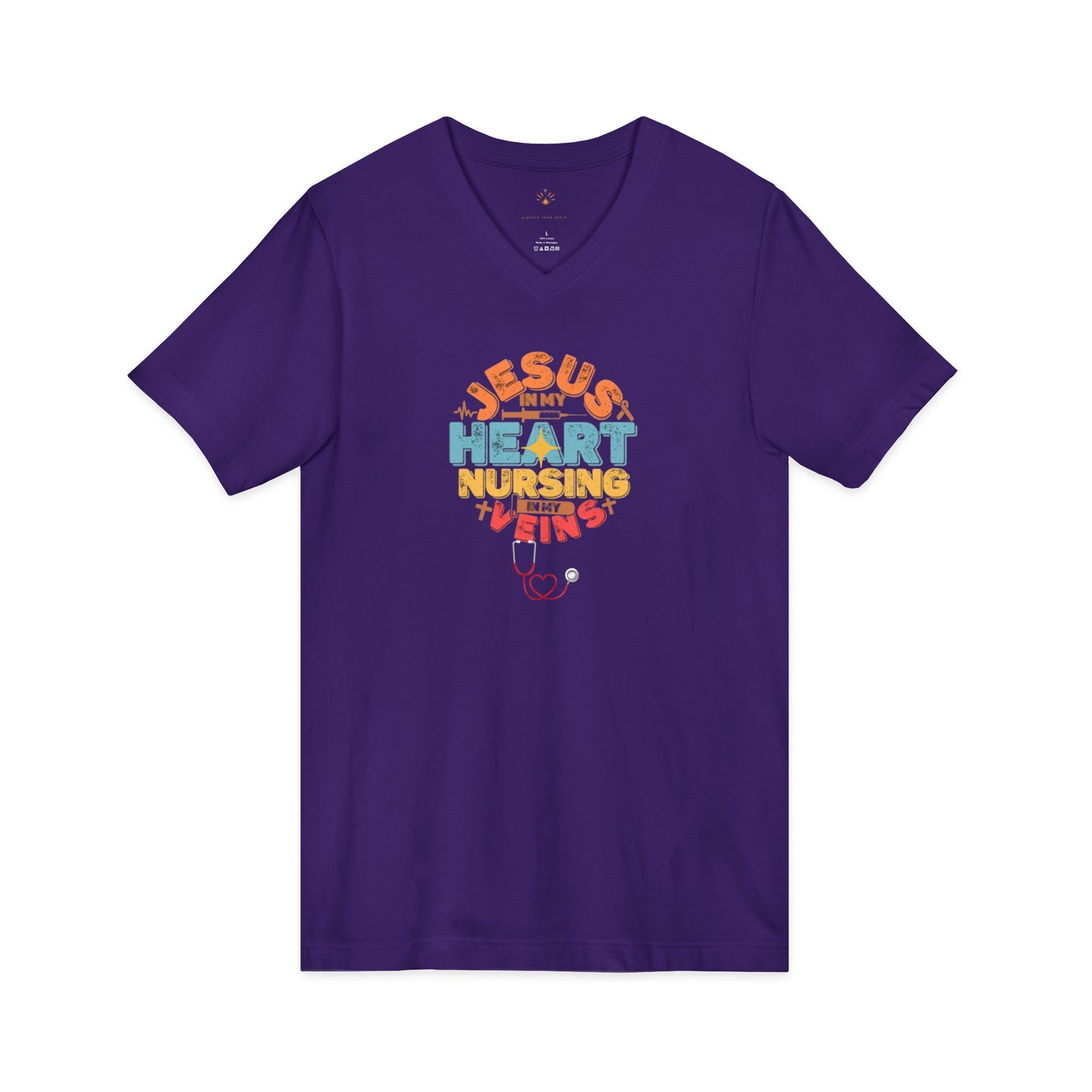 V-Neck tee for nurses
