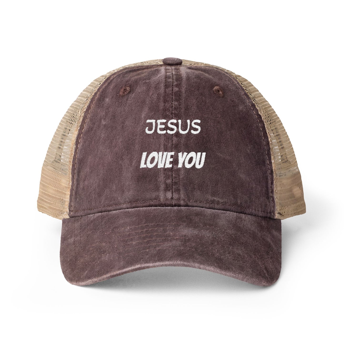 Christian Washed Mesh-Back Cap