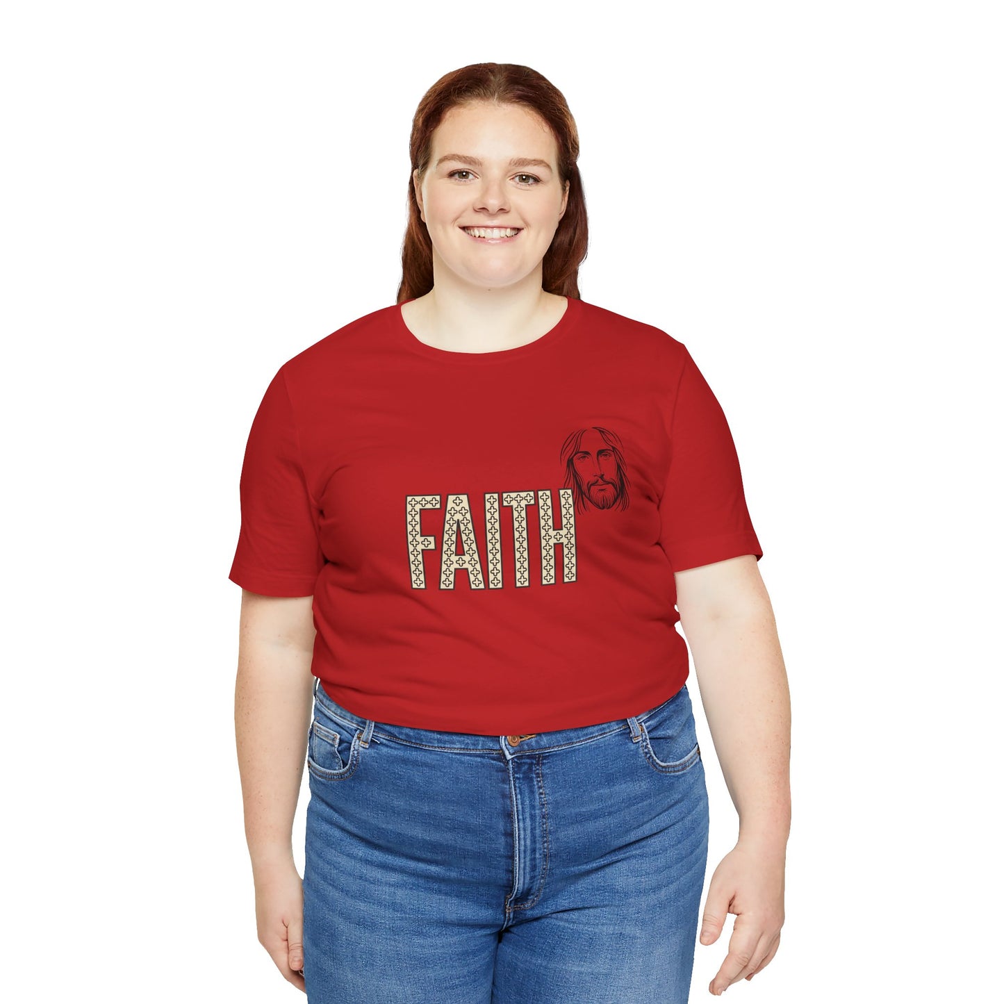 Faith Graphic Tee — Jesus Face Christian T-Shirt