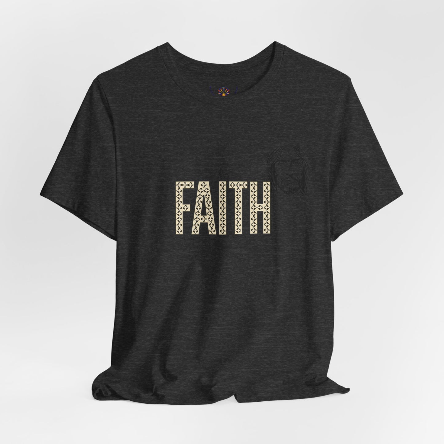 Faith Graphic Tee — Jesus Face Christian T-Shirt