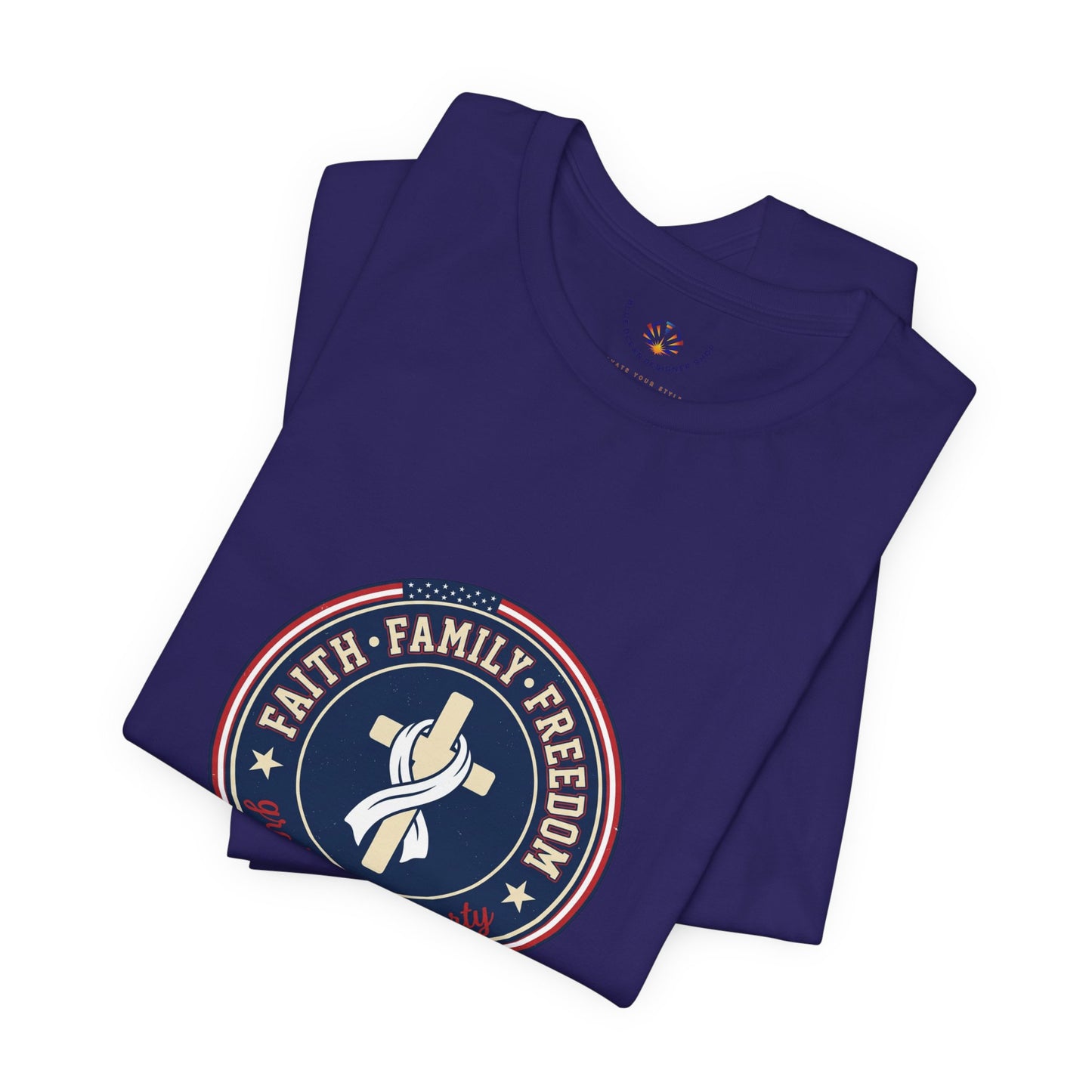 Faith Family Freedom Tee | Patriotic, Faith-Based July 4th Vintage Americana
