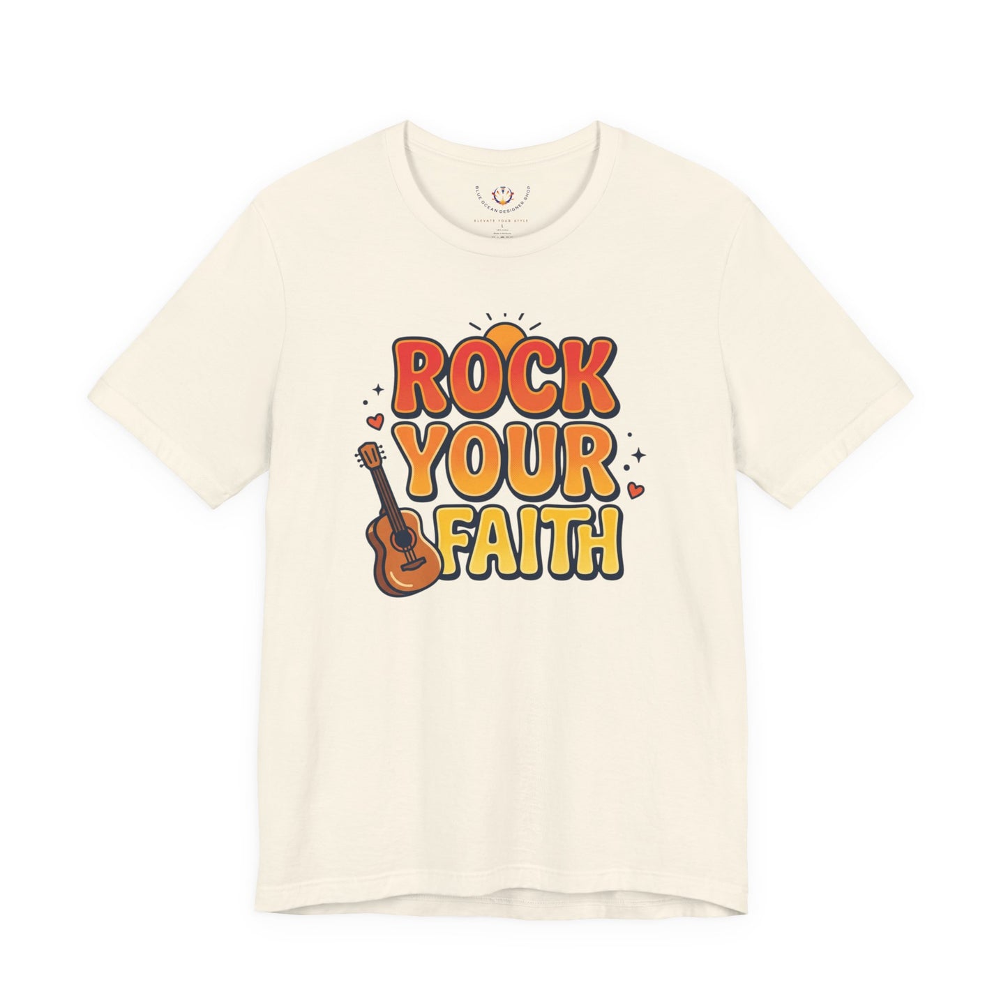 Rock Your Faith Tee | Christian encouragement, retro groovy pastel