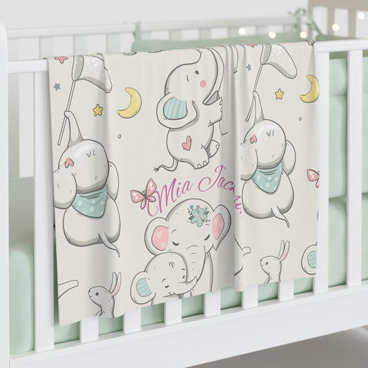 Personalizable Baby Swaddle Blanket | Perfect for Newborns, Cute Baby Shower Gift