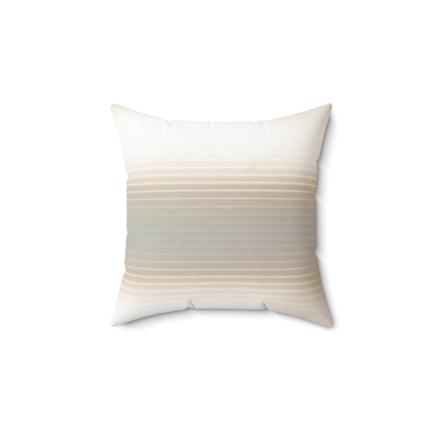 Neutral Ombre Stripes Decorative Throw Pillow