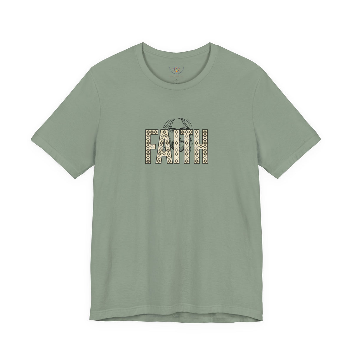 Faith Graphic Tee — Jesus Face Christian T-Shirt