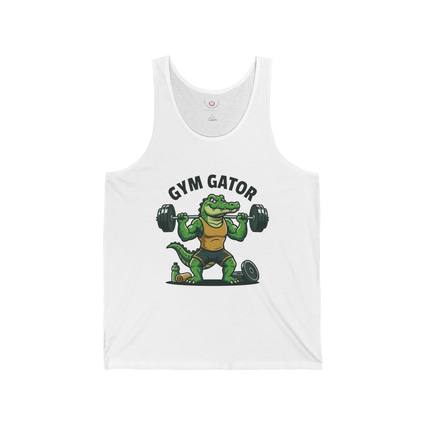 Gym Gator Tank Top — Funny Alligator Weightlifting Fitness Tank