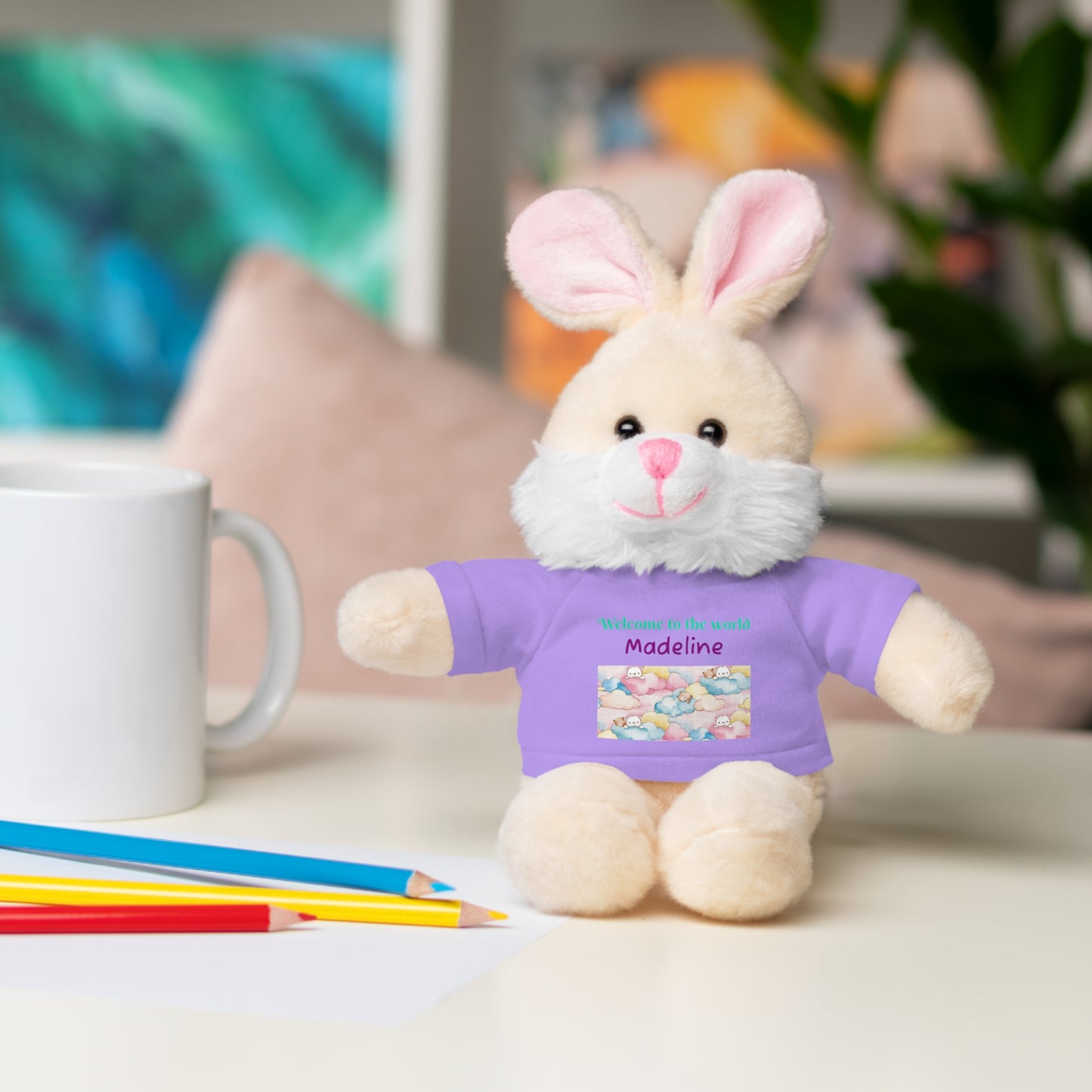 Welcome to the World Newborn Baby Teddy with 'Welcome to the world' Tee