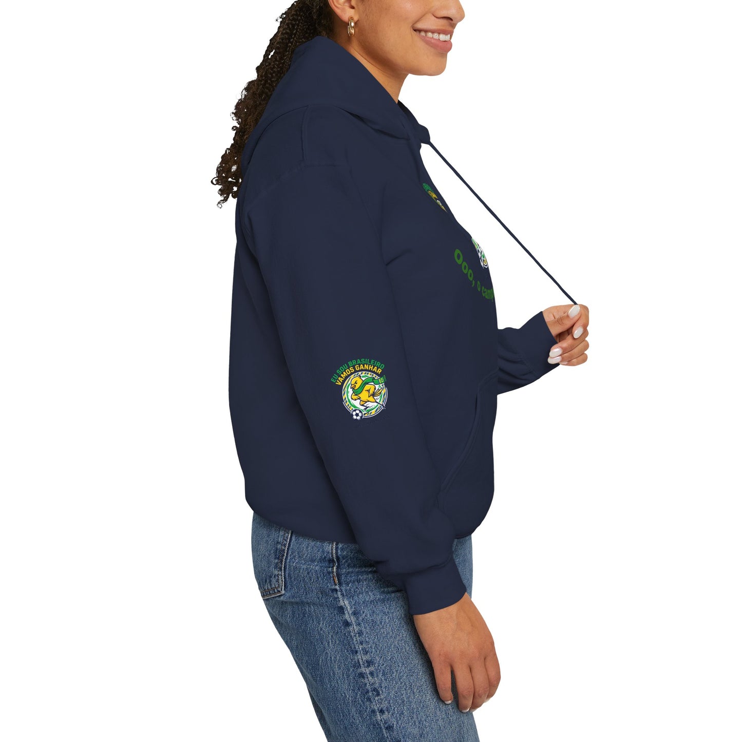 Brazil Retro Soccer Hoodie | national colors, supporters
