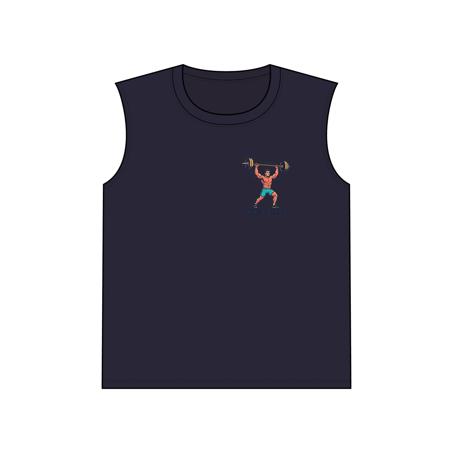 Rise & Lift Sleeveless Gym Tee — Weightlifting Performance Tank