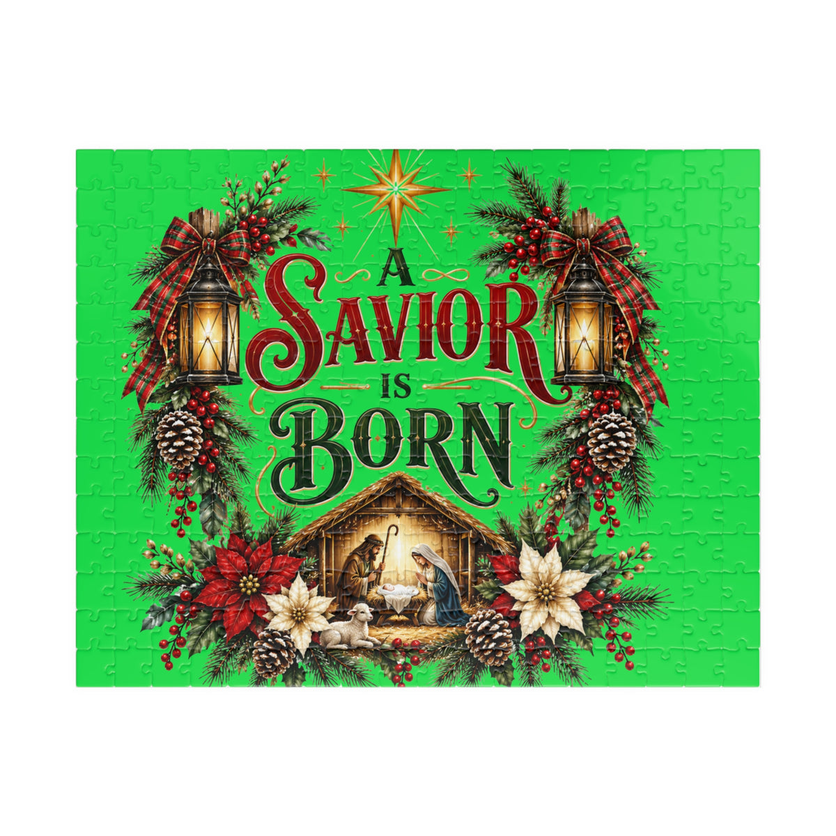 A Savior Is Born Christmas Nativity Puzzle