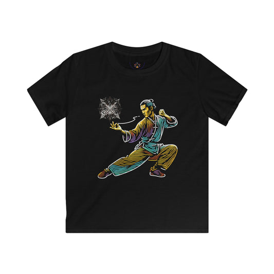 Kids Martial Arts T-Shirt — Colorful Kung Fu Graphic Tee for Boys & Girls