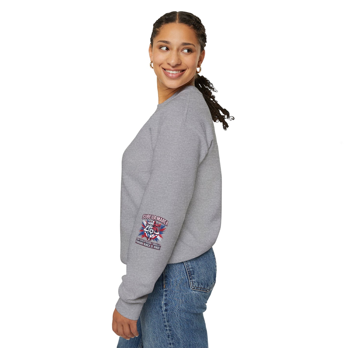 Sube La Marea Soccer Crewneck, Panama Country Pride, Retro Championship