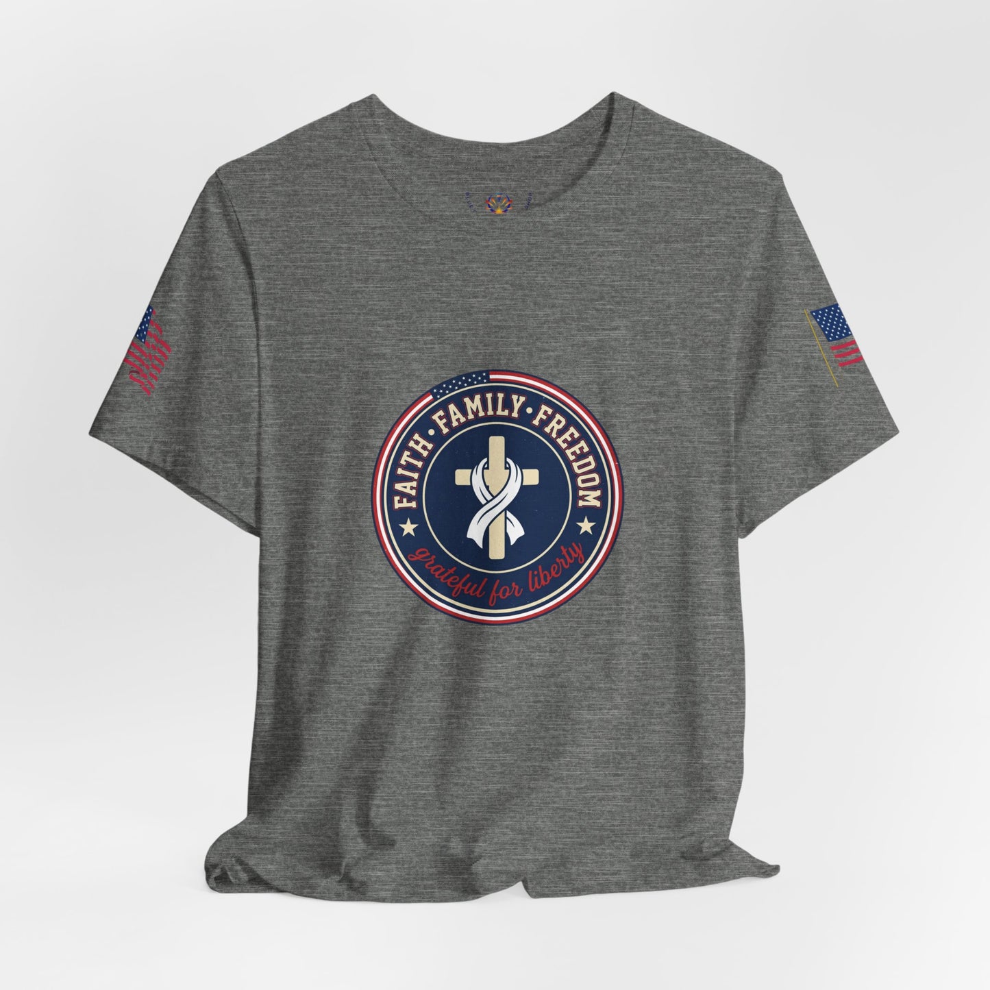 Faith Family Freedom Tee | Patriotic, Faith-Based July 4th Vintage Americana