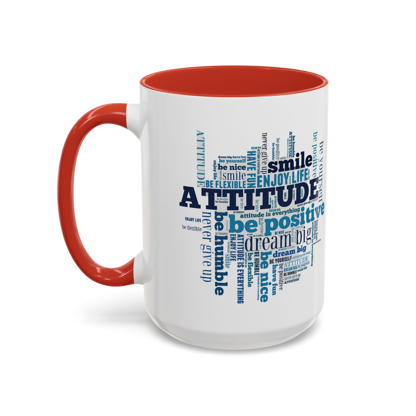 Positive Attitude Accent Coffee Mug (11, 15oz)