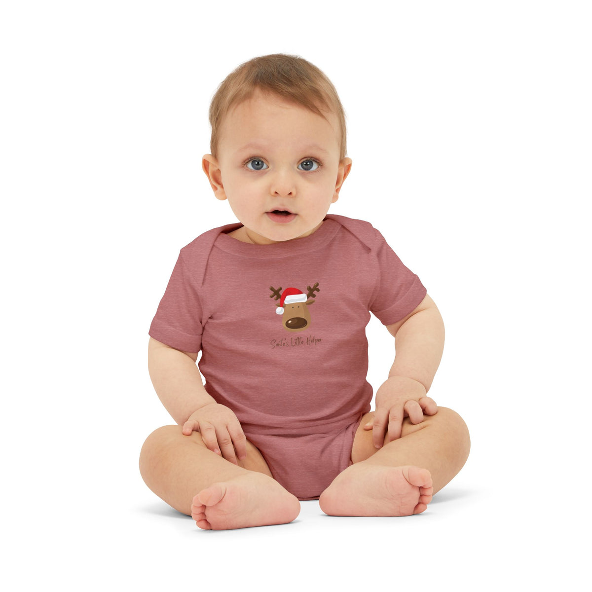 Reindeer Baby Onesie - Cute 'Tis the Season Infant Bodysuit, Christmas Holiday Outfit