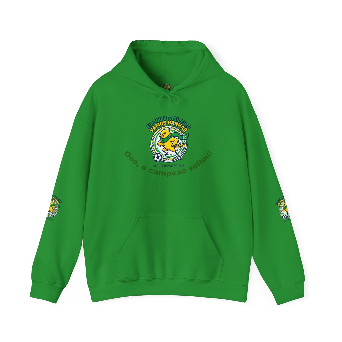 Brazil Retro Soccer Hoodie | national colors, supporters