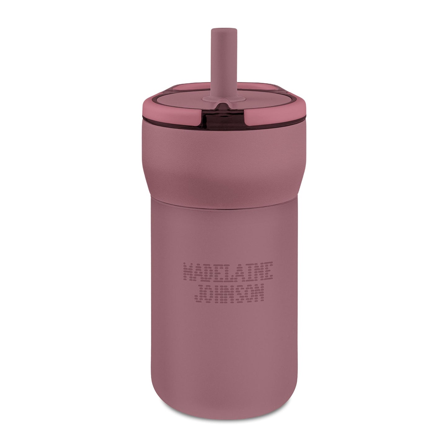 Kids 12oz Engraved Leakproof Straw Tumbler — Personalized Insulated Water Bottle