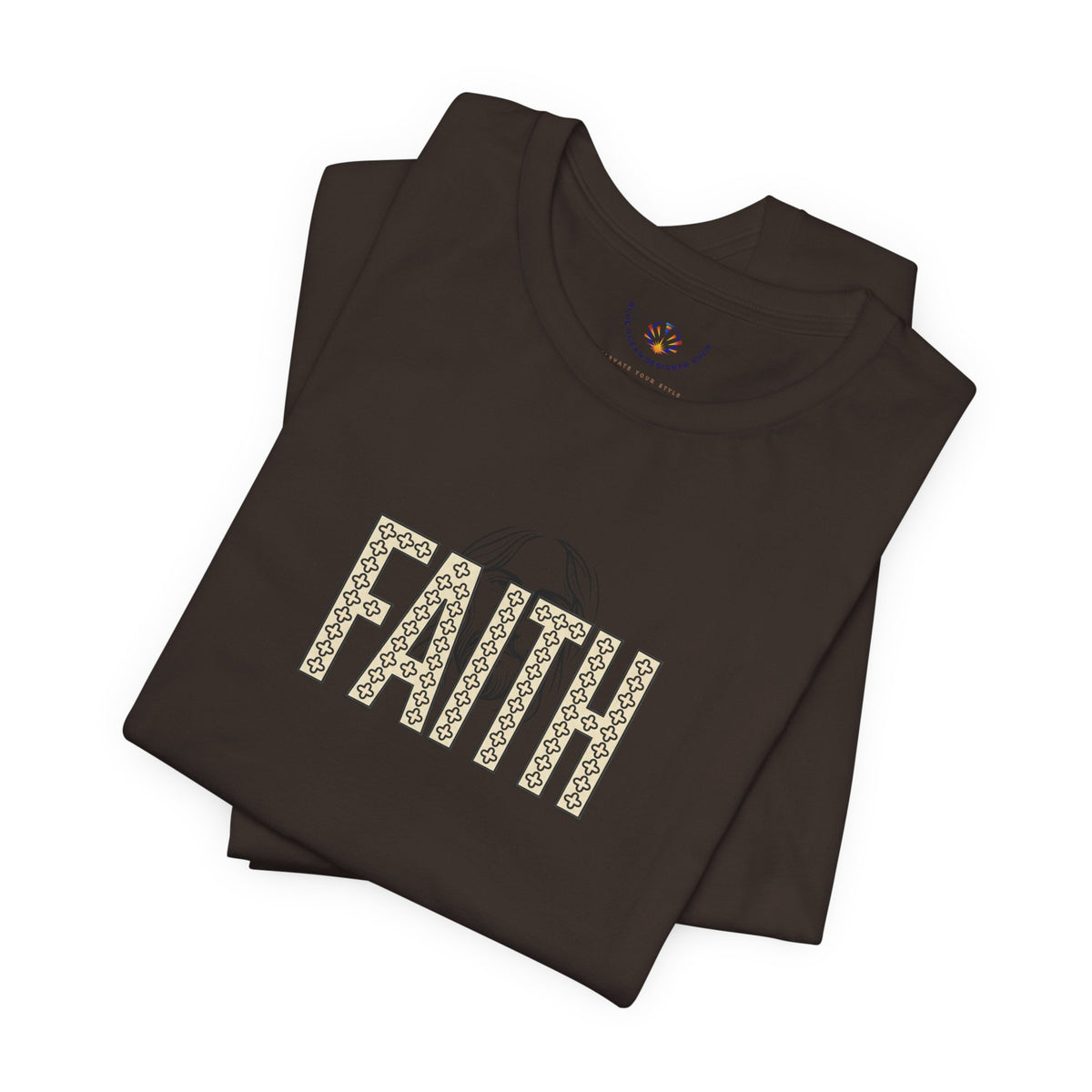 Faith Graphic Tee — Jesus Face Christian T-Shirt