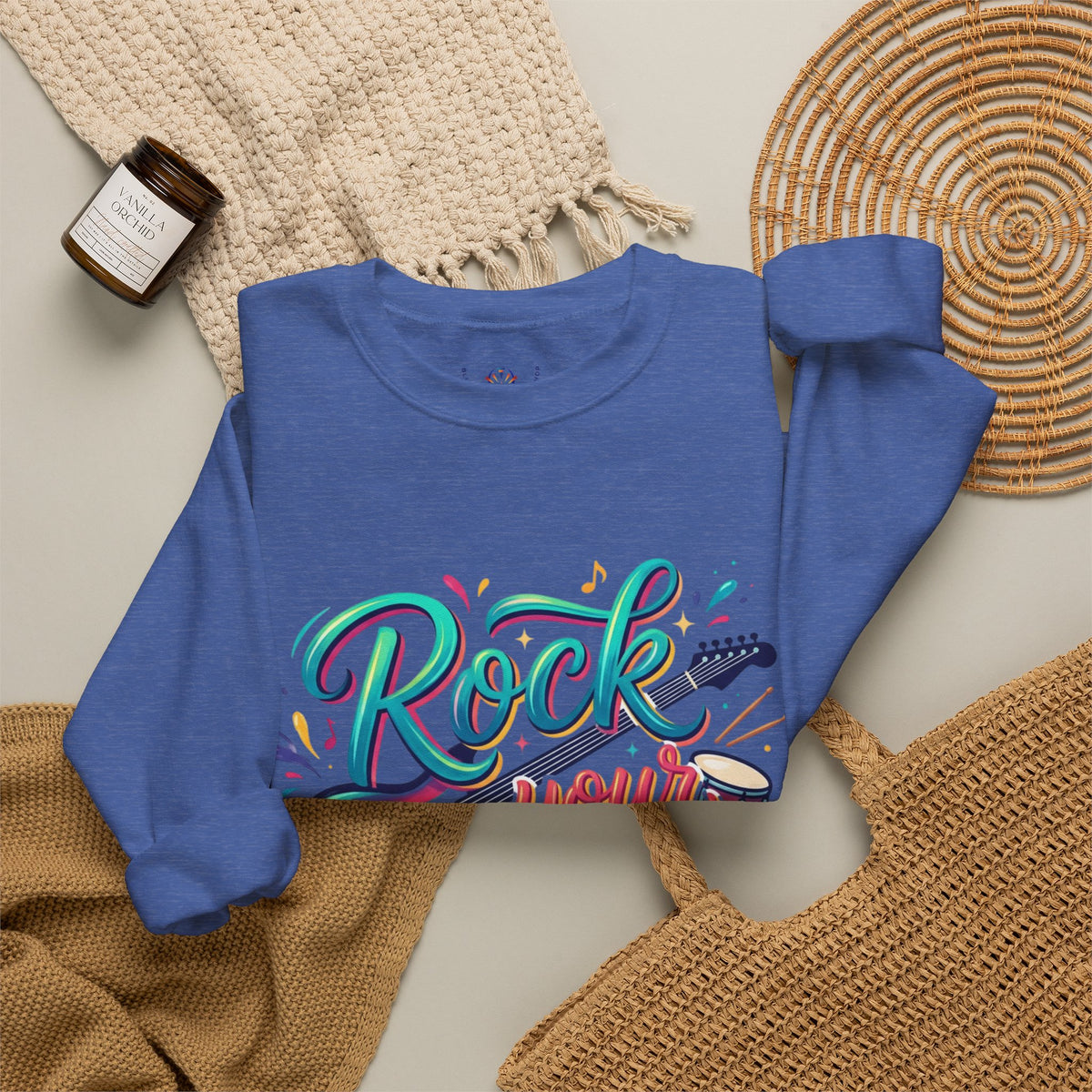Rock Your Faith Sweatshirt — Christian Music Graphic Crewneck