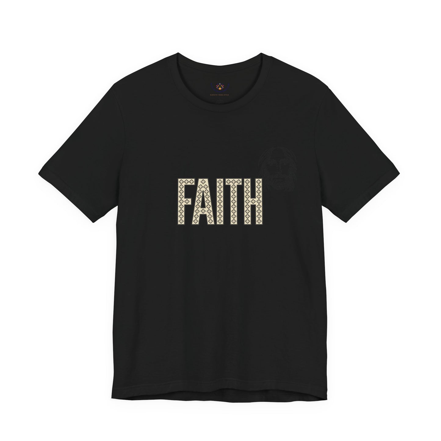 Faith Graphic Tee — Jesus Face Christian T-Shirt