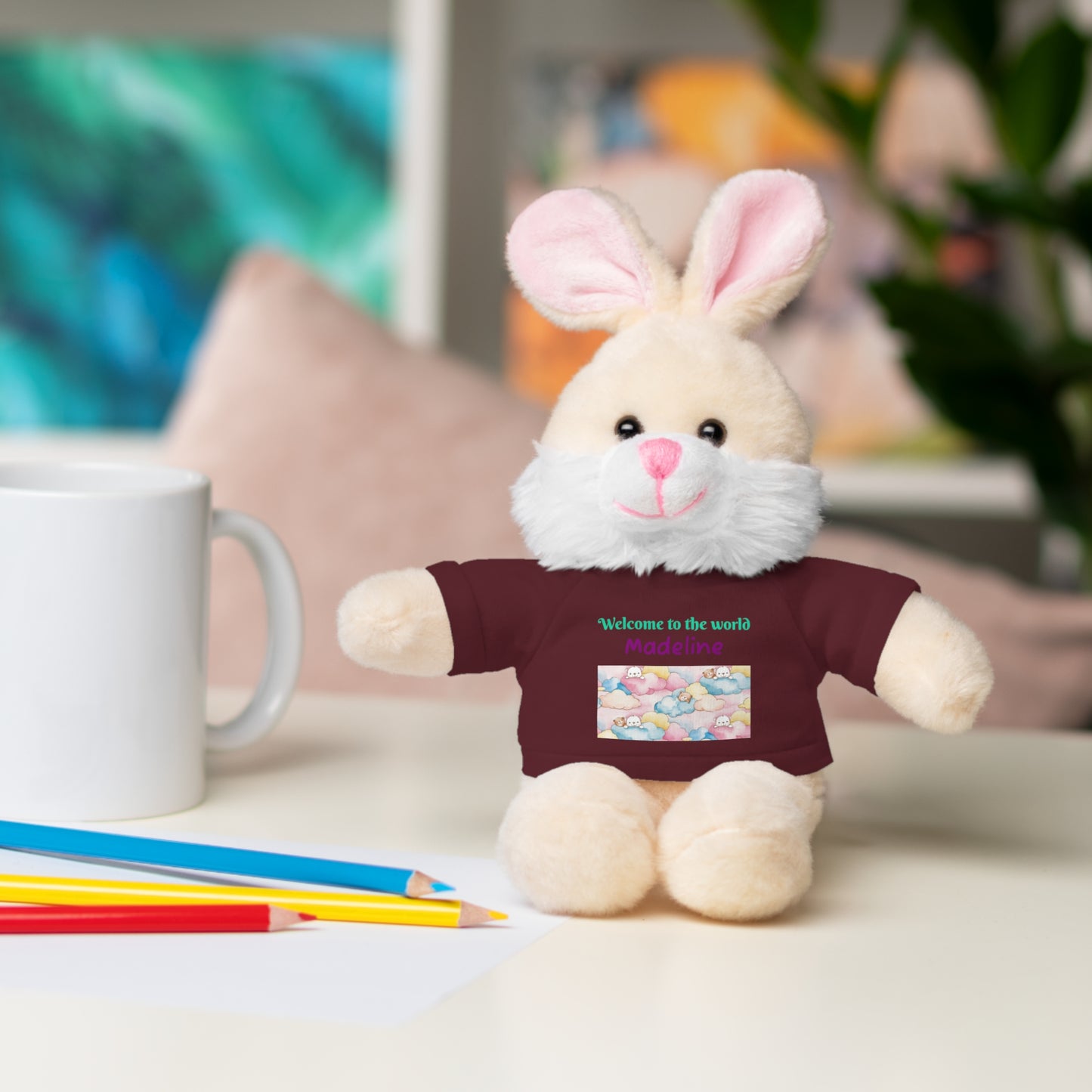Welcome to the World Newborn Baby Teddy with 'Welcome to the world' Tee