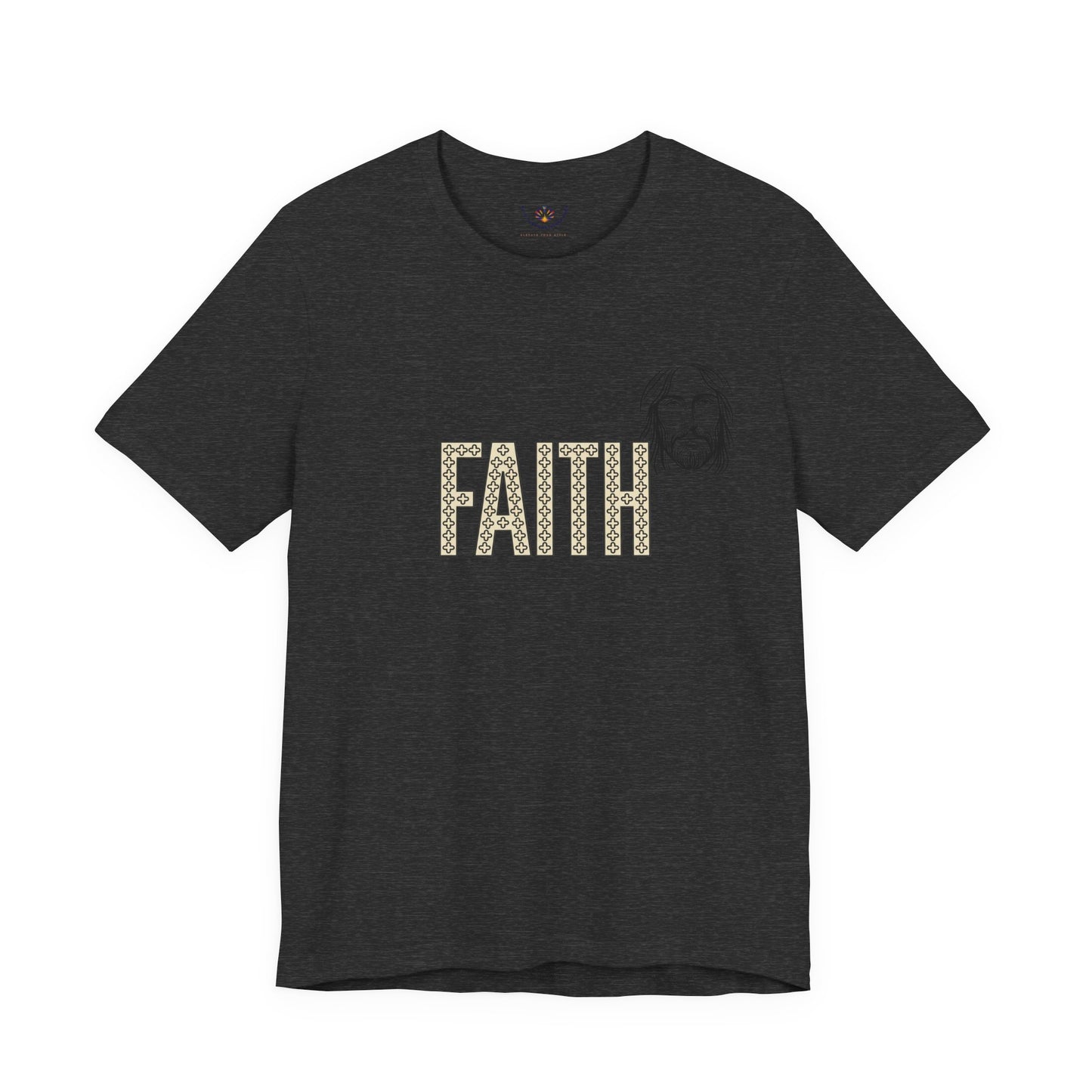 Faith Graphic Tee — Jesus Face Christian T-Shirt
