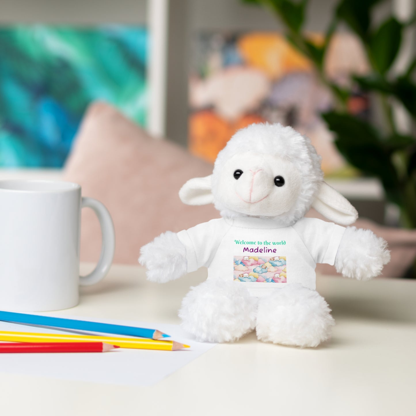 Welcome to the World Newborn Baby Teddy with 'Welcome to the world' Tee