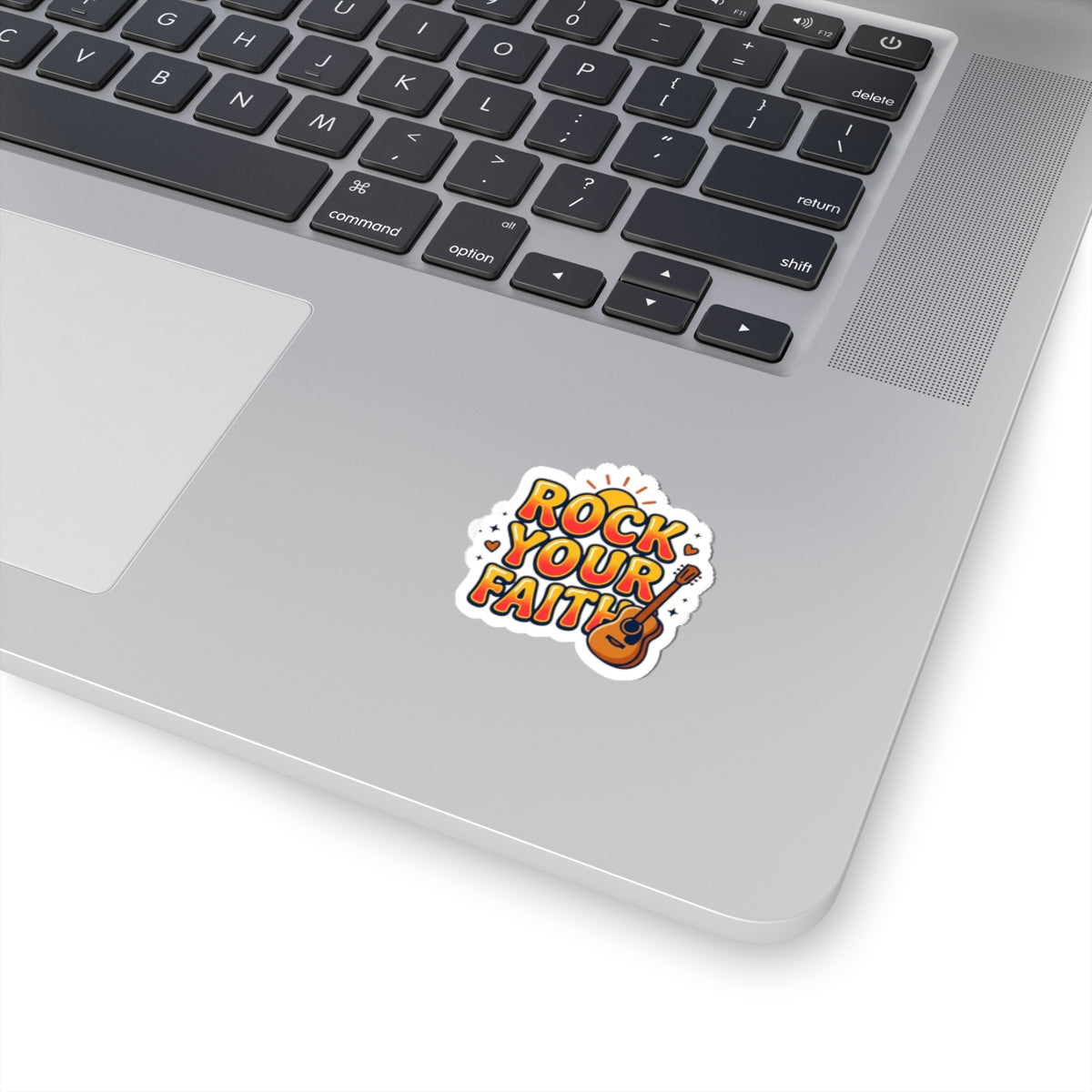 Rock Your Faith Sticker | Christian encouragement, retro groovy pastel
