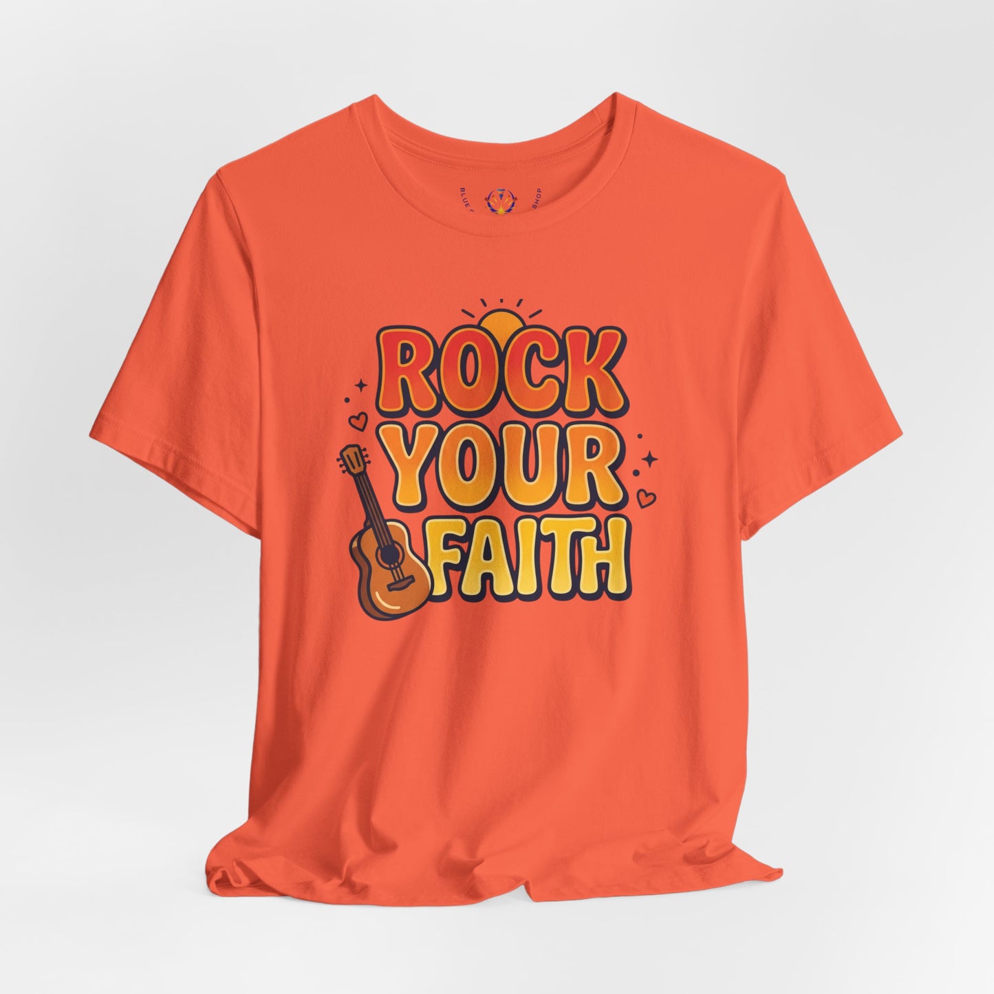 Rock Your Faith Tee | Christian encouragement, retro groovy pastel