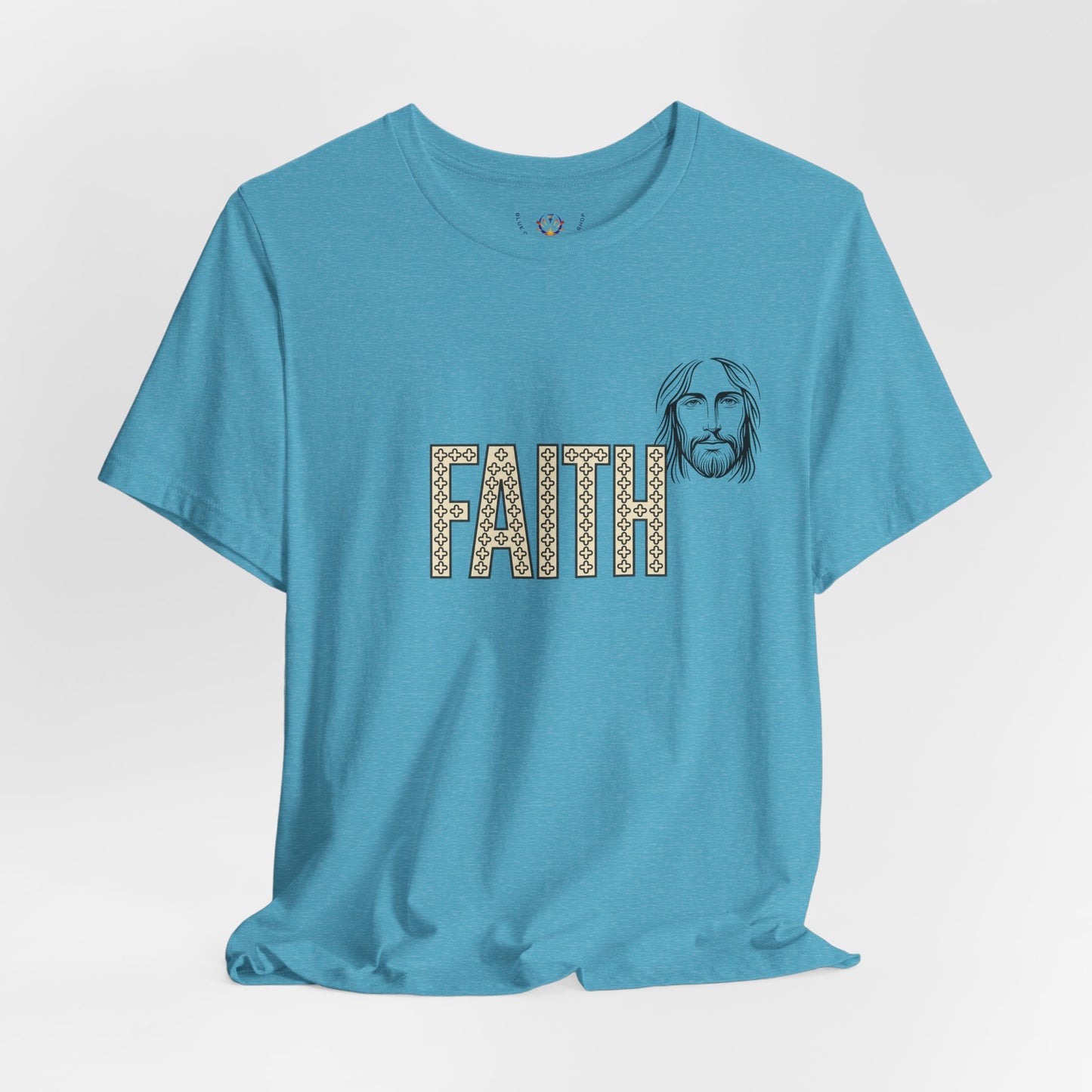 Faith Graphic Tee — Jesus Face Christian T-Shirt
