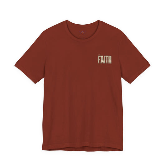 Faith block letters T-Shirt | Christian encouragement, pastel groovy style