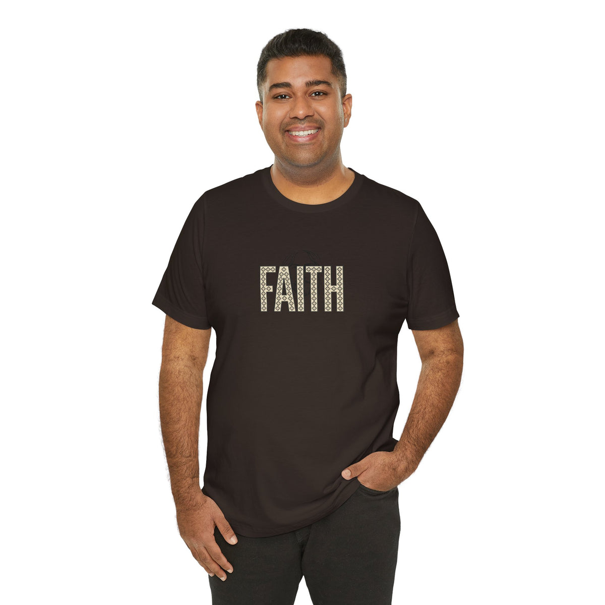 Faith Graphic Tee — Jesus Face Christian T-Shirt