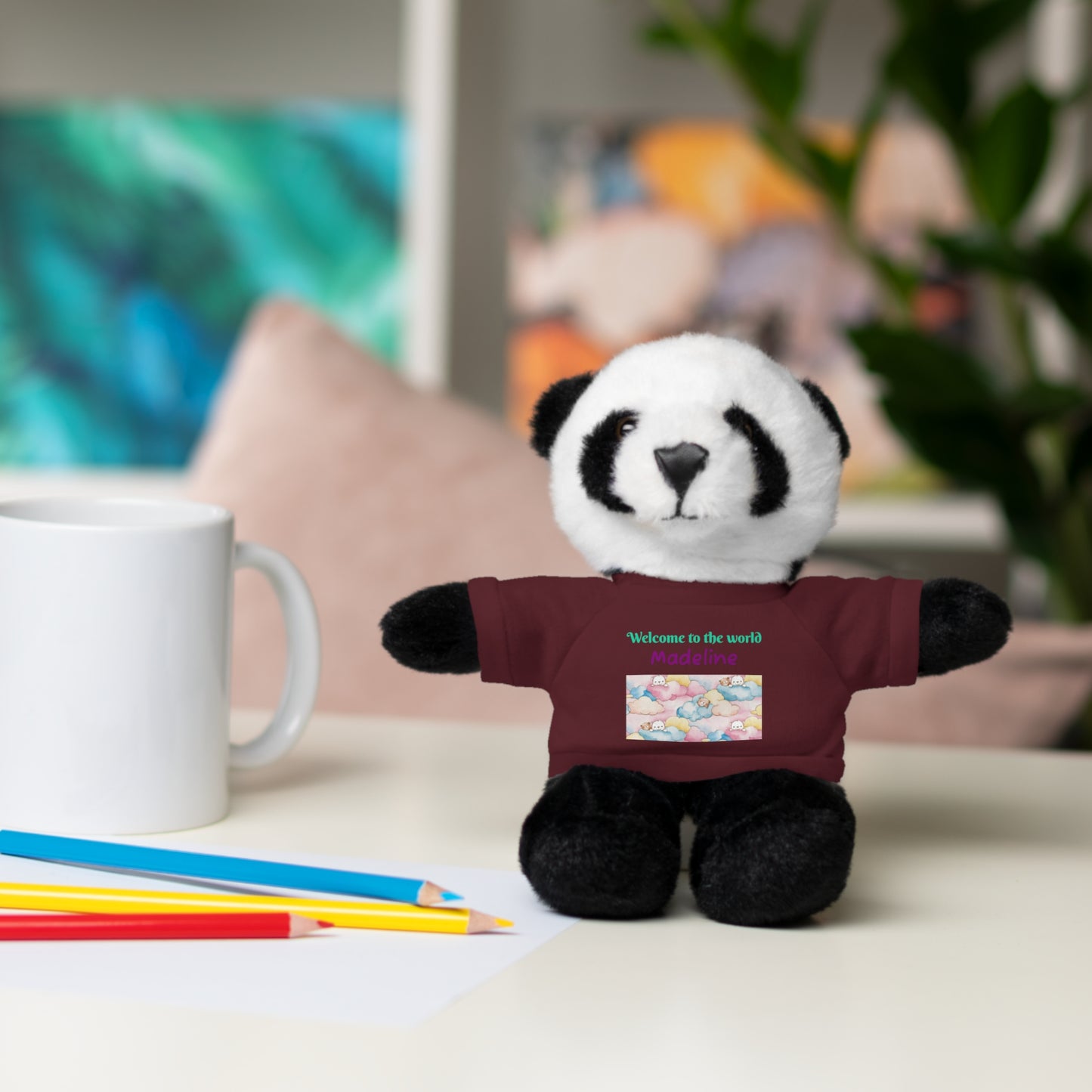 Welcome to the World Newborn Baby Teddy with 'Welcome to the world' Tee