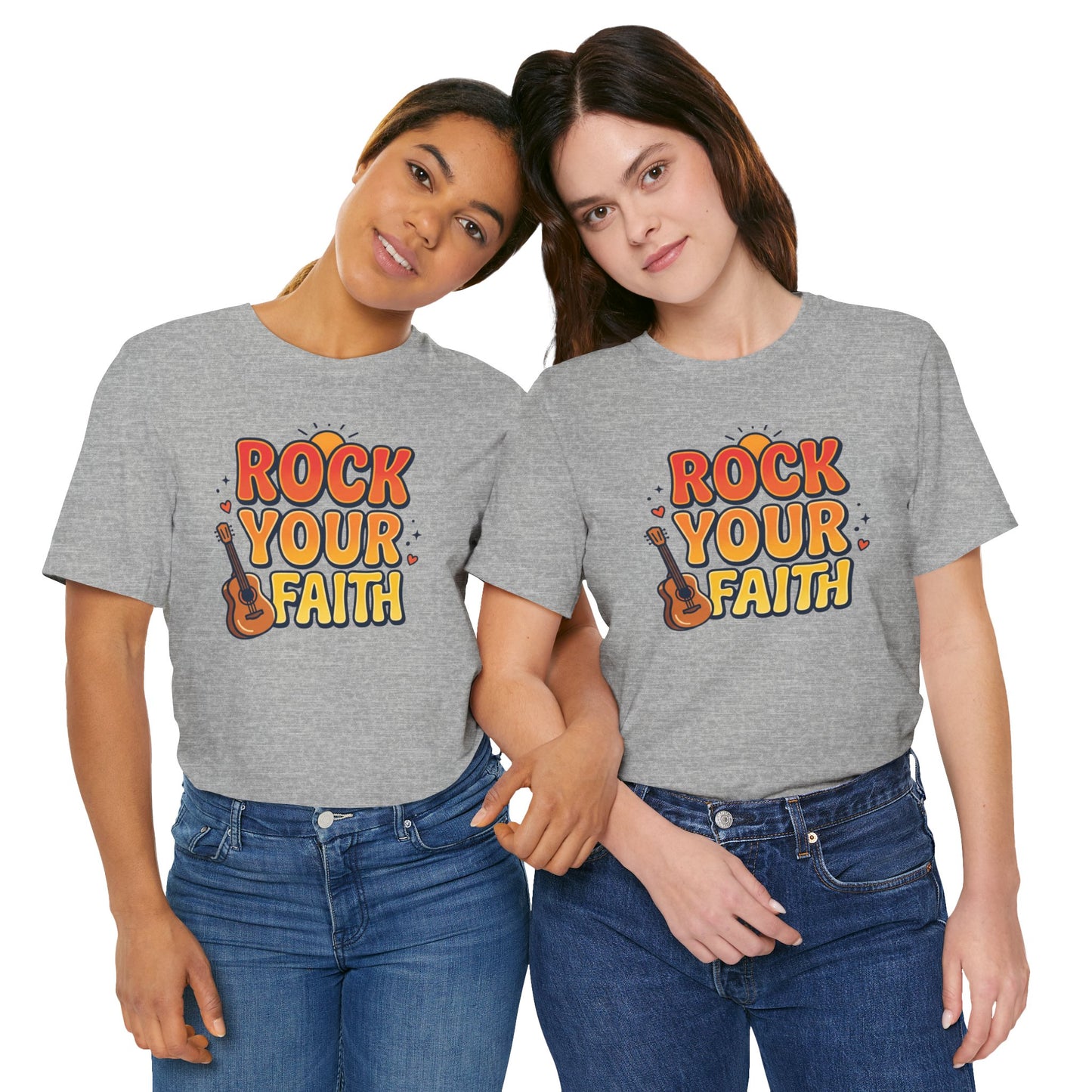 Rock Your Faith Tee | Christian encouragement, retro groovy pastel