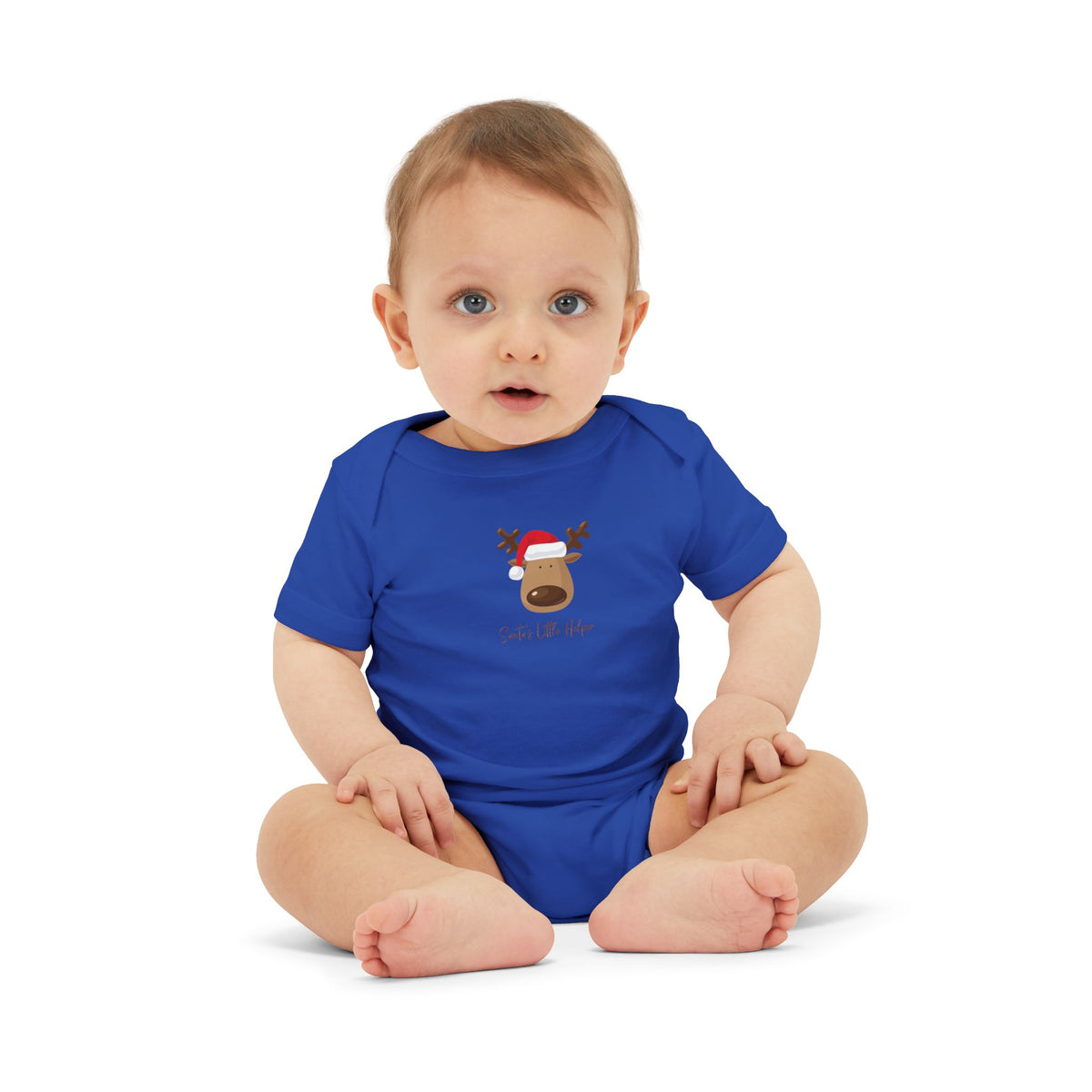 Reindeer Baby Onesie - Cute 'Tis the Season Infant Bodysuit, Christmas Holiday Outfit