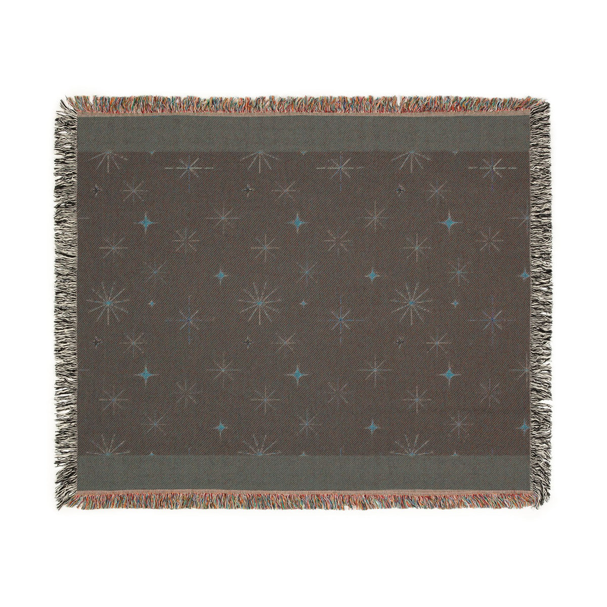 Galaxy Night Woven Blanket — Starfield Throw for Cozy Home & Gifts