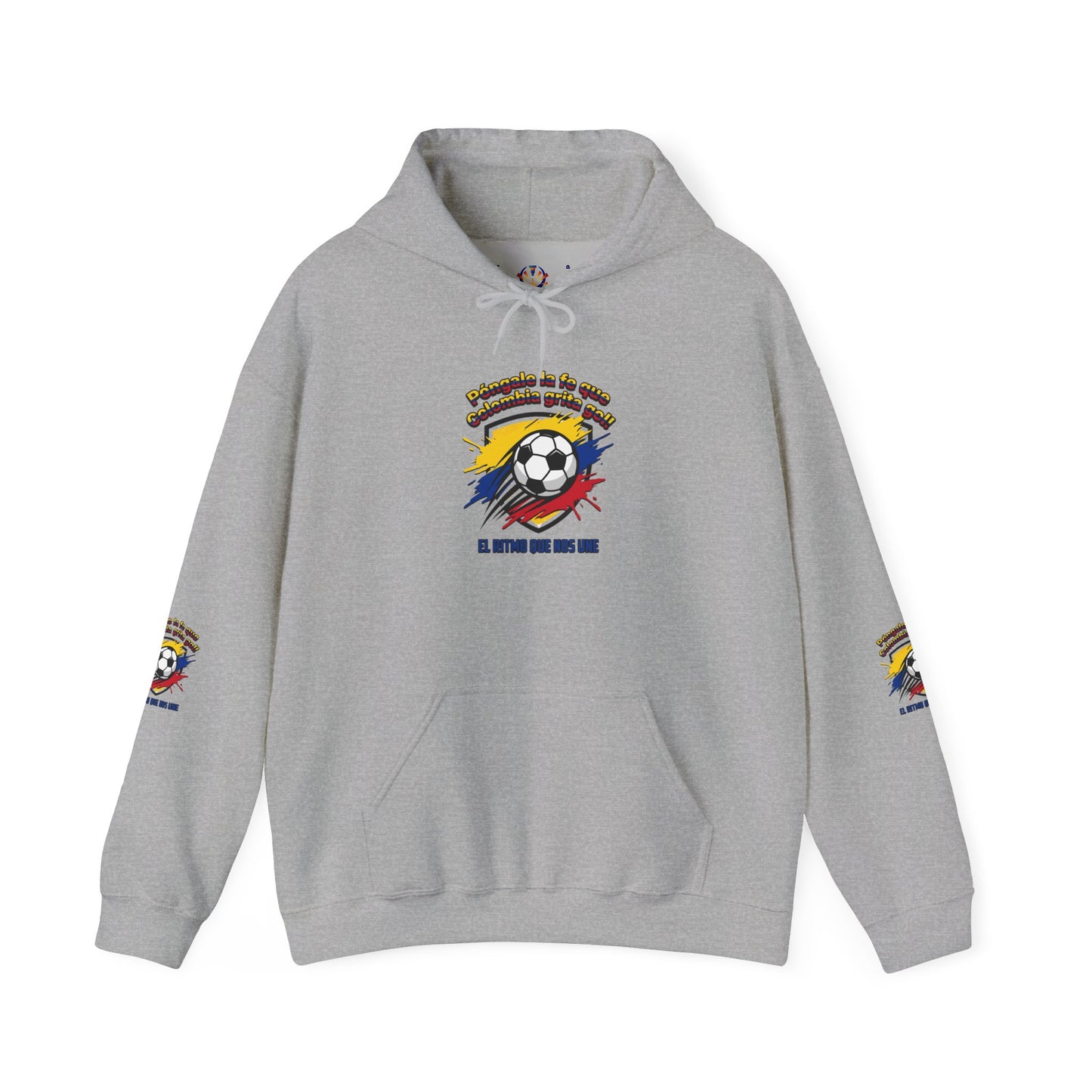 Colombia Pride Soccer Crest Hoodie | retro soccer, national colors