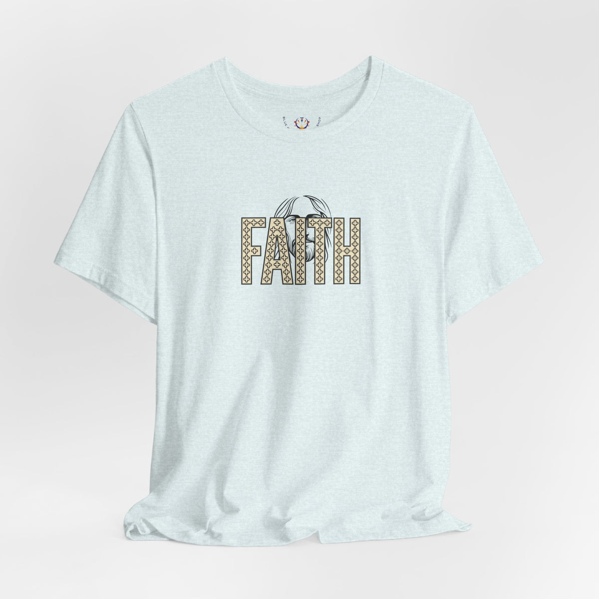 Faith Graphic Tee — Jesus Face Christian T-Shirt