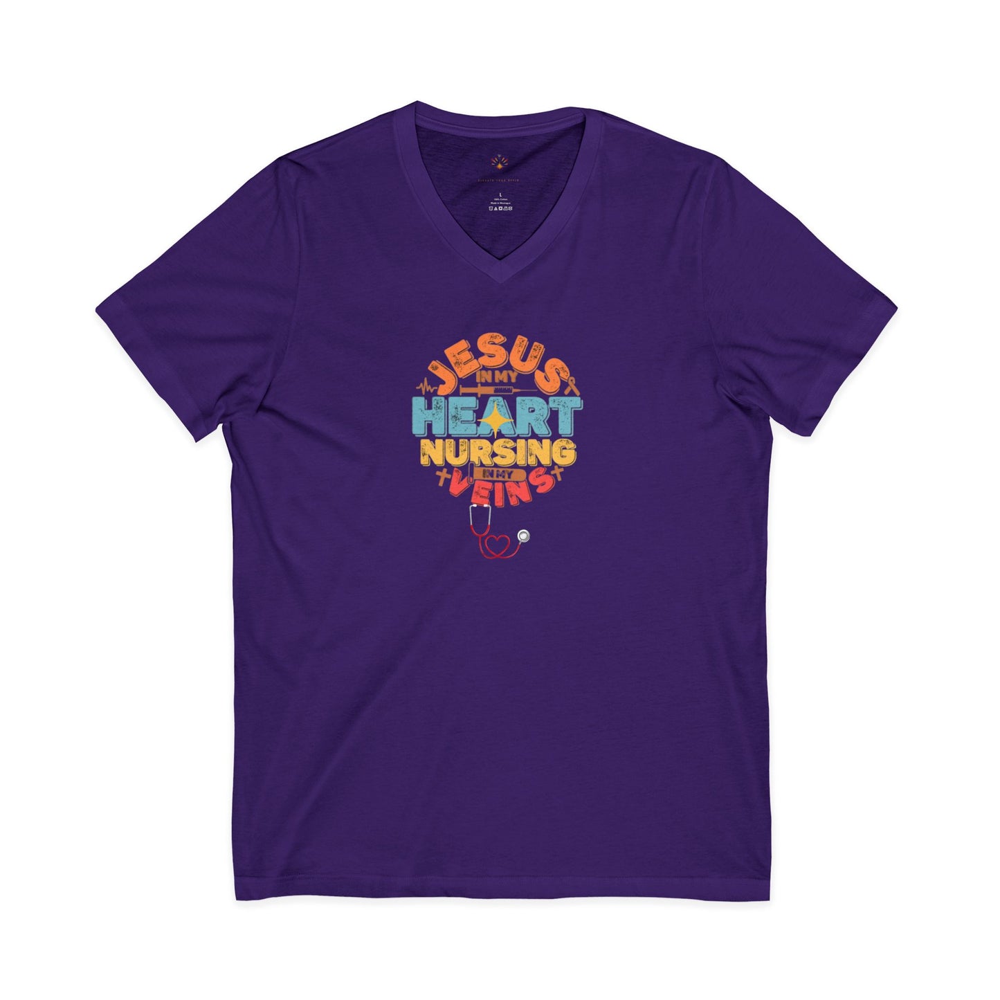 V-Neck tee for nurses
