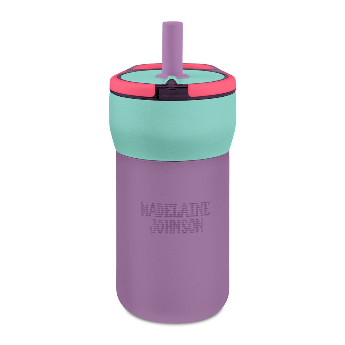 Kids 12oz Engraved Leakproof Straw Tumbler — Personalized Insulated Water Bottle