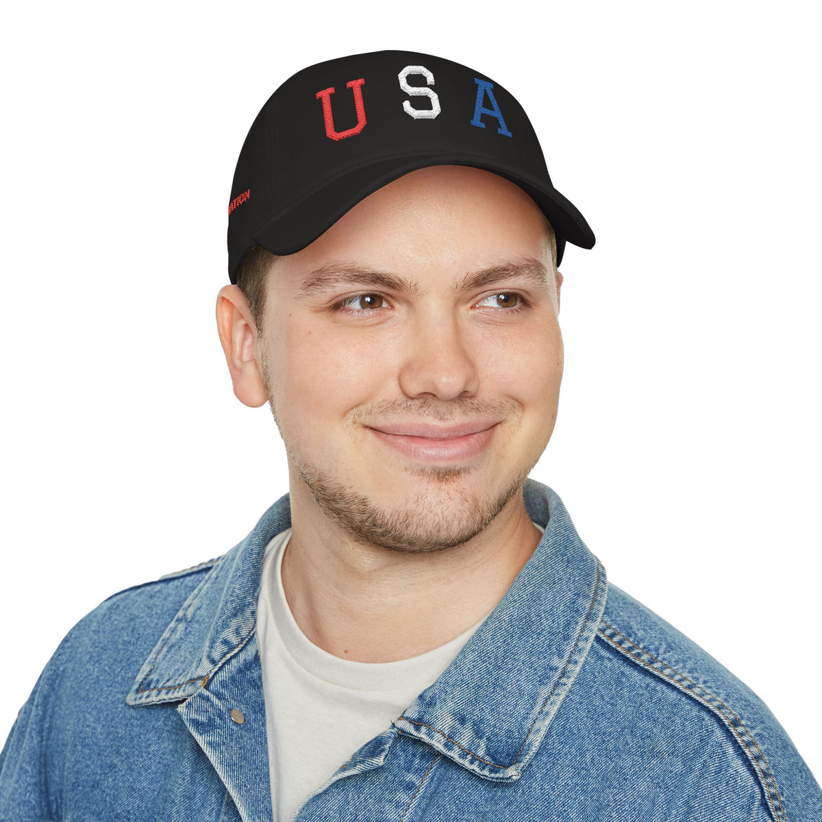 USA Embroidered Baseball Cap — Low Profile Patriotic Hat