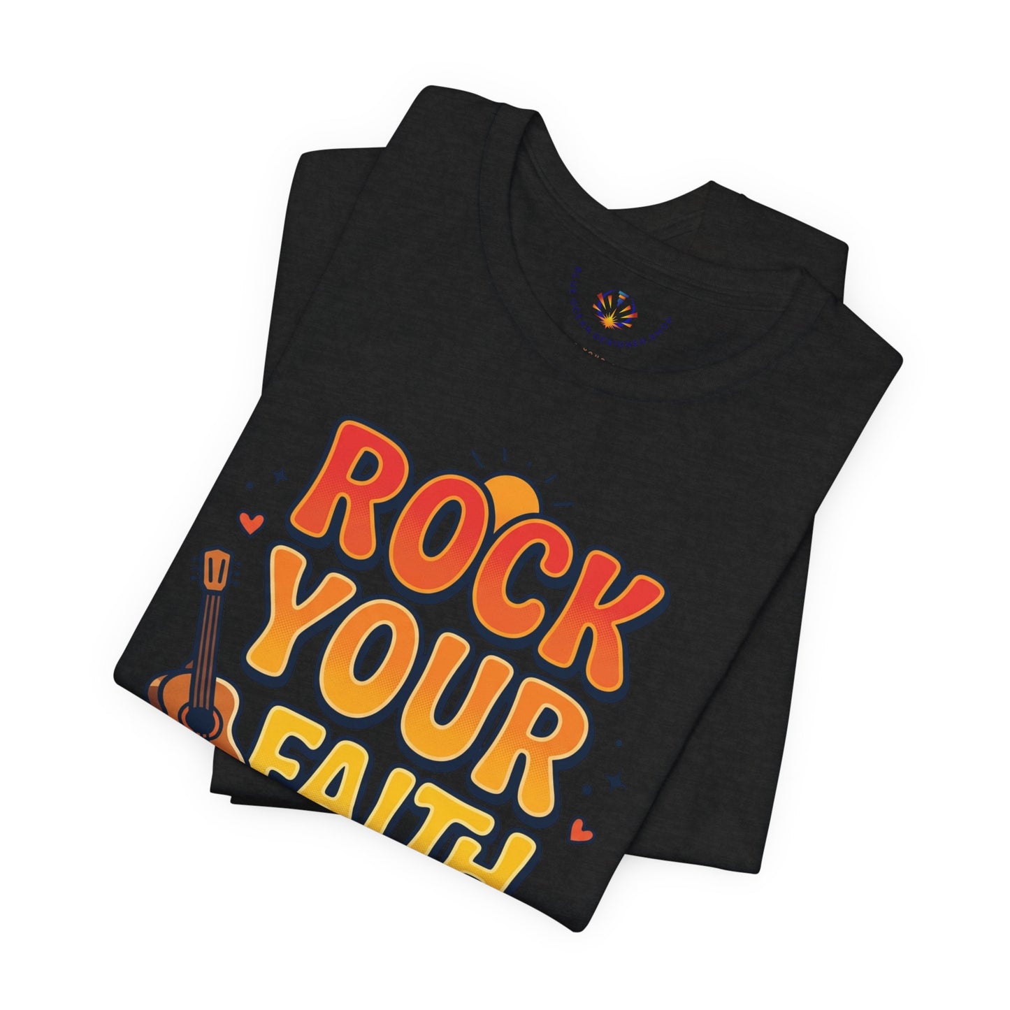 Rock Your Faith Tee | Christian encouragement, retro groovy pastel