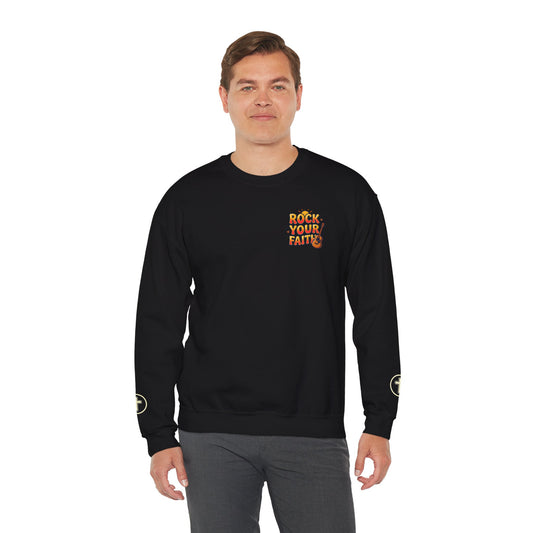 Rock Your Faith Sweatshirt | Christian encouragement, retro groovy pastel