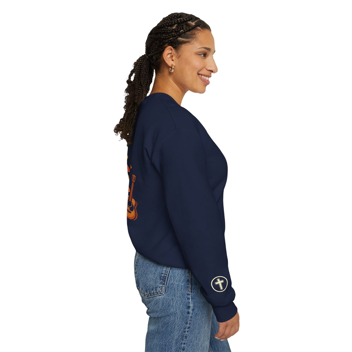 Rock Your Faith Sweatshirt | Christian encouragement, retro groovy pastel