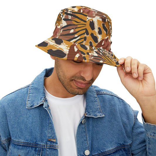 Tropical Paradise Bucket Hat - Animal patterns Bucket Hat